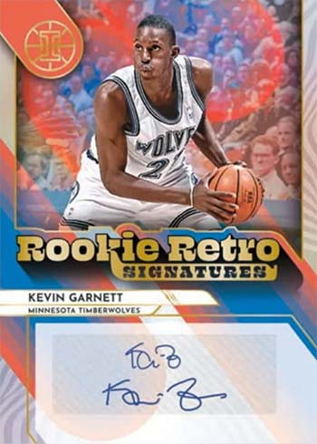 2021-22 Panini Illusions Basketball Rookie Retro Signatures Kevin Garnett