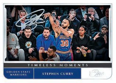 2021-22 Panini One and One Basketball Timeless Moments Autographs Stephen Curry