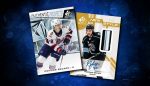 2021-22 Lucas Raymond Upper Deck SP Game Used ROOKIE BLENDS QUAD JERSE