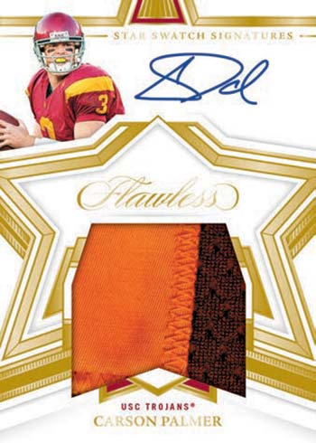 2022 Panini Flawless Collegiate Dual Patch Autographs Gold #DPA