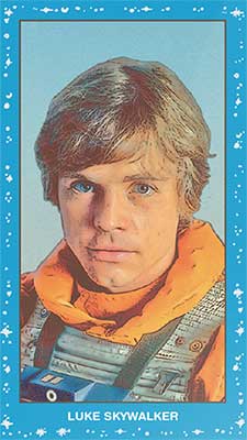 2022 Topps 206 Star Wars Blue Star Field Luke Skywalker