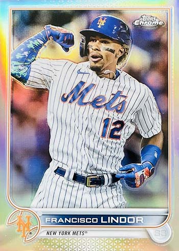  2022 BOWMAN CHROME #73 FRANCISCO LINDOR NEW YORK METS BASEBALL  OFFICIAL TRADING CARD OF MLB : Collectibles & Fine Art