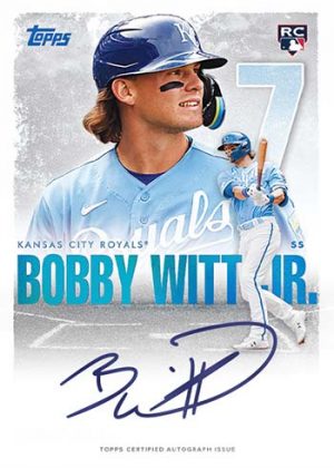 Carte Sportive PSA 10 : Bobby Witt Jr. 2022 Topps #206 Polar Bear Back - édition Rare SSP RC