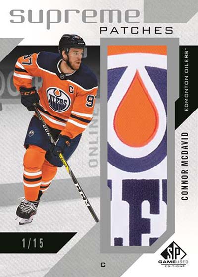 2021-22 SP Game Used Hockey Supreme Patches Connor McDavid