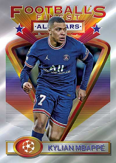 2021-22 Topps Finest Flashbacks UEFA Kylian Mbappé