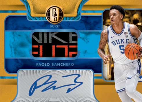 2022 Panini Chronicles Basketball Gold Standard Rookie Jersey Autograph Paolo Banchero