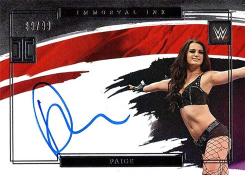 2022 Panini Impeccable WWE Immortal Ink Paige