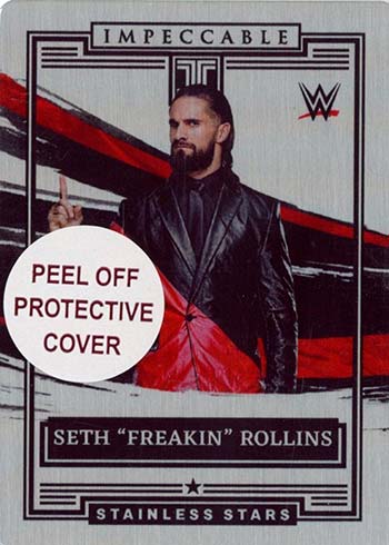 2022 Panini Impeccable WWE Stainless Stars Seth Rollins