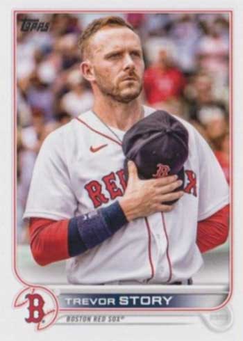 Trevor Story 2023 Topps Baseball card Series One Base #10 Boston Red Sox