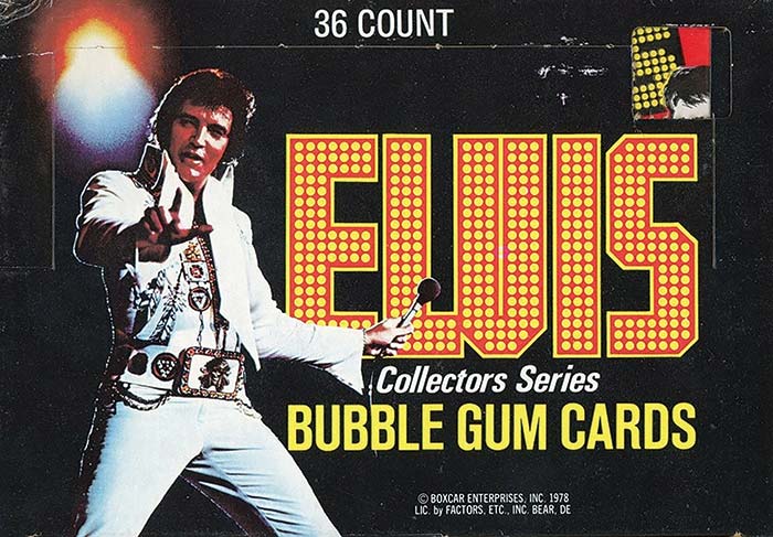 7 RARE ORIGINAL VINTAGE Elvis Presley old gum trading cards
