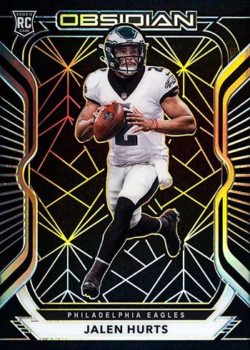  2020 Panini Absolute Rookie Force Relics Football #14 Jalen  Hurts Player Worn Jersey Rookie Card : Collectibles & Fine Art