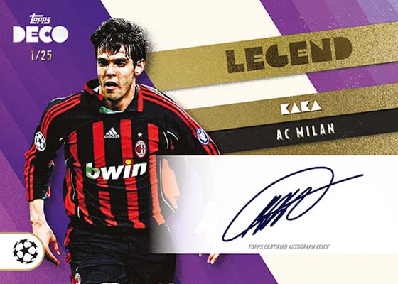 2022-23 Topps Deco UEFA Legends Autograph Kaka