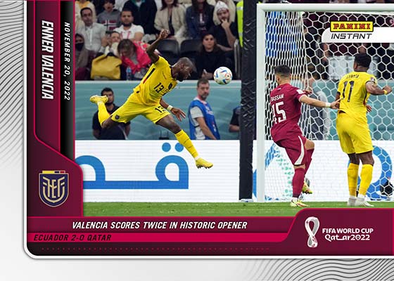 Original 2022 World Cup Qatar Panini Football Soccer Star Card