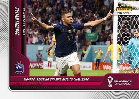 2022 Panini Instant World Cup 42 Kylian Mbappe