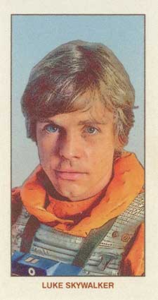 2022 Topps T206 STAR WARS Wave 1 Luke Skywalker factory SP Image Variation