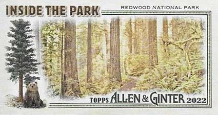 2022 Topps Allen & Ginter Baseball Inside the Park Redwood National Park