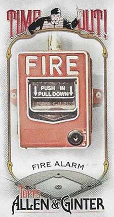 2022 Topps Allen & Ginter Baseball Time Out Minis Fire Alarm