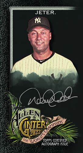 2022 Topps Allen & Ginter X Baseball Derek Jeter Autograph