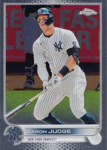 Aaron Judge Refractor 2022 Topps Chrome #99 Yankees MVP, Home Runs –