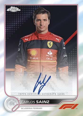 2022 Topps Chrome Formula 1 Autographs Carlos Sainz