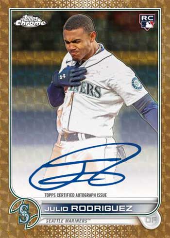 2022 Topps Chrome Update Autographs Superfractors Julio Rodriguez