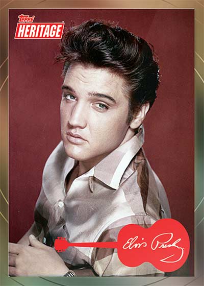 2022 Topps Heritage Elvis Presley Platinum Record Foil