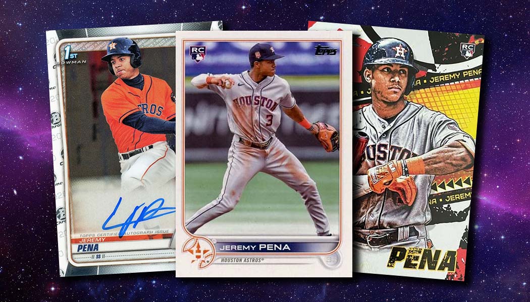 2022 Jeremy Pena Topps Chrome Update Series ROOKIE PURPLE REFRACTOR RC