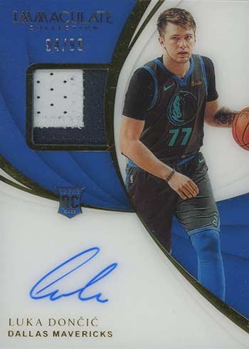 2018-19 Immaculate Luka Doncic Rookie Card