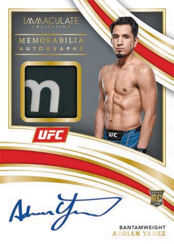 2024 2022 Immaculate UFC Edson Barboza Premium Memorabilla Autographs On Card #d /99