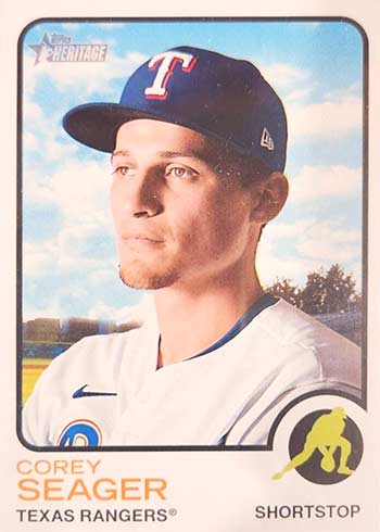 2022 Topps Heritage High COREY SEAGER Rangers #609 Chrome 429/999 Free  Shipping