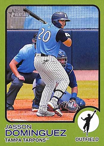 2022 Topps Heritage Minors Baseball Variations - Jasson Dominguez Color Swap