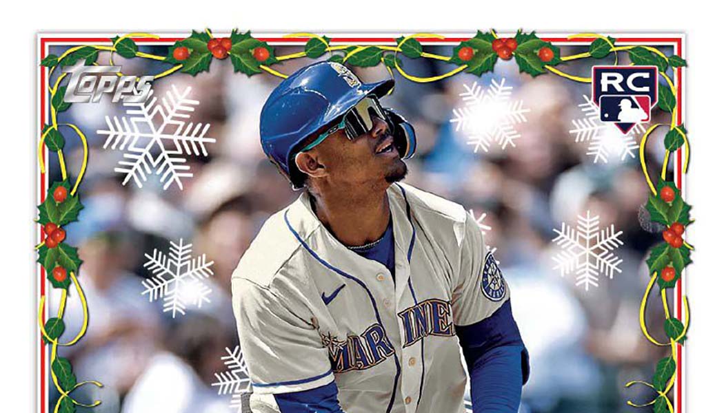 Julio Rodriguez 2022 TOPPS ROOKIE RC HOLIDAY SNOWFLAKE