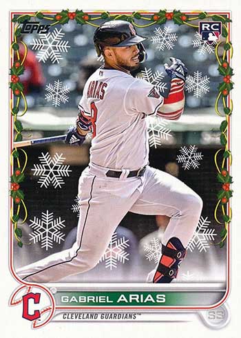 2022 Topps Holiday Wander Franco RC HW181 Arm Sleeve Variation SP Rays