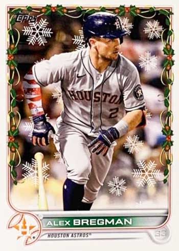2022 Topps Holiday Julio Rodriguez RC SP Candy Cane Arm Sleeve Code 819  Mariners