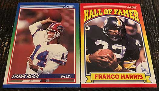 Buzz Break: 1990 Score Series 1 football cards (three packs) / Blowout Buzz