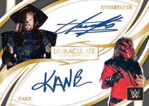 2022 Panini Immaculate WWE Dual Autographs Undertaker Kane