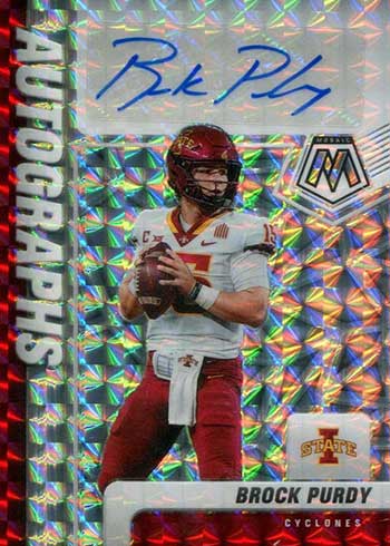 2023 Panini Mosaic Draft Picks BROCK PURDY 49ers Iowa State RED Prizm 93/99