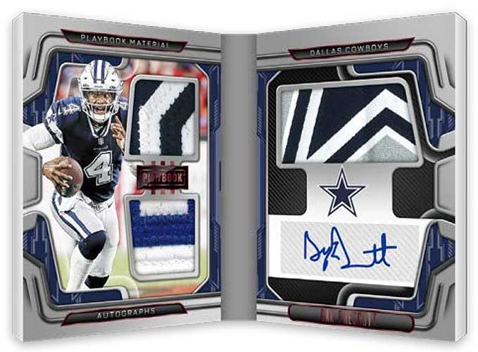 2022 Panini Playbook Football Playbook Material Autographs