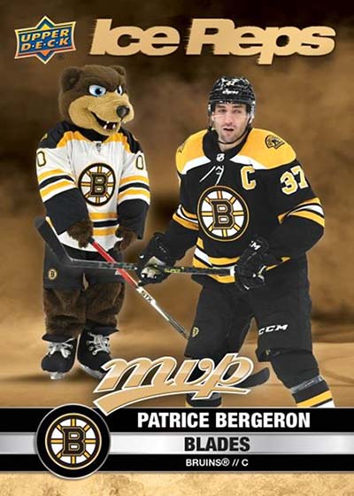 2023-24 Upper Deck MVP Hockey Ice Raps Patrice Bergeron Blades