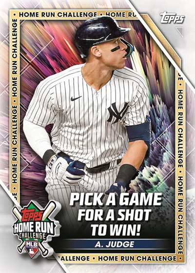 2023 Topps Series 1 Baseball Home Run Challenge Aaron Judge