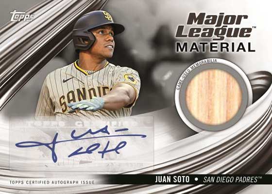 2023 Topps Series 1 Baseball Major League Material Autographs Juan Soto