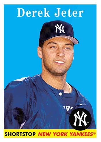  2023 Topps 1988 Baseball Trading Card Series 2#2T88-30 Derek  Jeter New York Yankees Baseball Trading Card : Collectibles & Fine Art