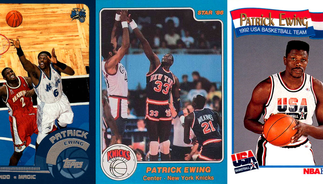 Patrick Ewing 1991-92 NBA Hoops Card # 26 Georgetown New York Knicks NBA HOF