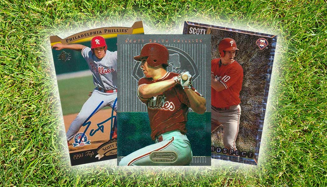 Scott Rolen 2 Baseball Card Lot Topps, Upper Deck Philadelphia Phillies