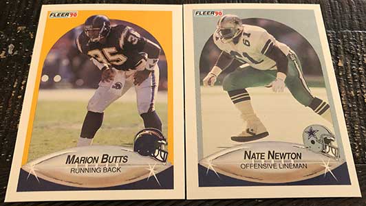 1991 Score & Rookie Traded New York Giants (1990 Super Bowl Champs) Team  Set with LT & Phil Simms - 31 NFL Cards