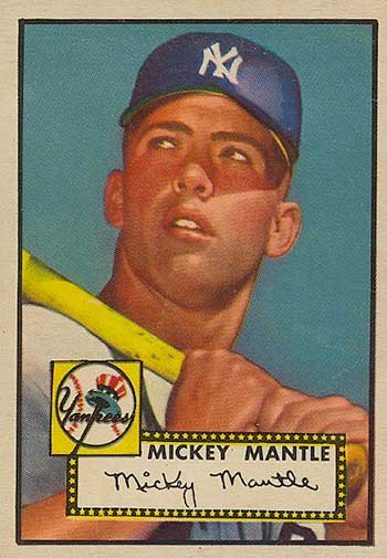 1952 Topps Baseball Mickey Mantle