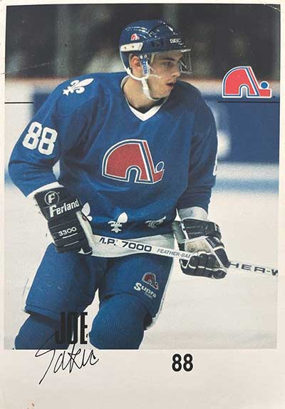 Joe Sakic 1988 Quebec Nordiques Throwback Home NHL Hockey Jersey