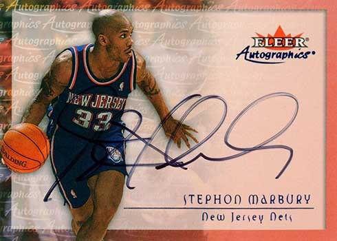 Stephon Marbury Autographed New York Knicks Blue Jersey Beckett