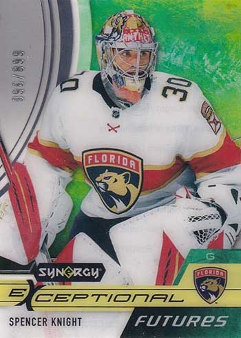 2021-22 Upper Deck Synergy Hockey Exceptional Stars Futures Spencer Knight