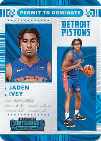 2022-23 Panini Contenders Basketball Checklist, Teams, Box Info